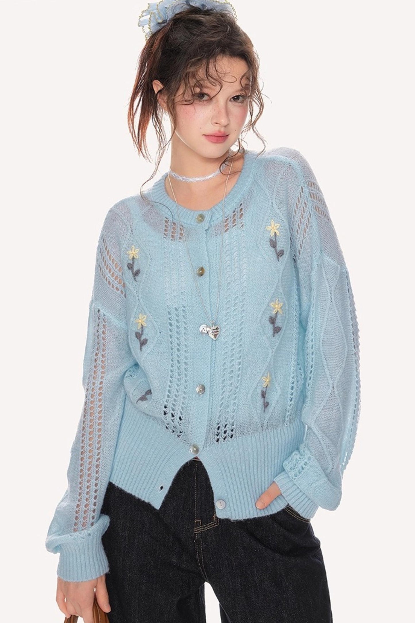 Autumn Loose Fit Cutout Knitwear