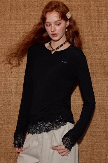 Lace Patchwork T-shirt