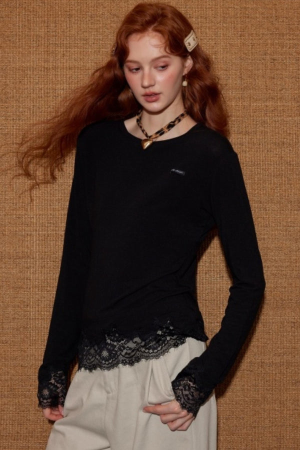 Lace Patchwork T-shirt