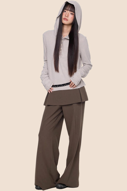 Embroidered Striped Long Sleeve Tee