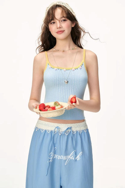 Striped Beaded Camisole