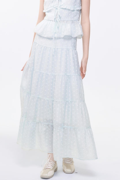 Floral Print Two-Piece Skirt Set-Up