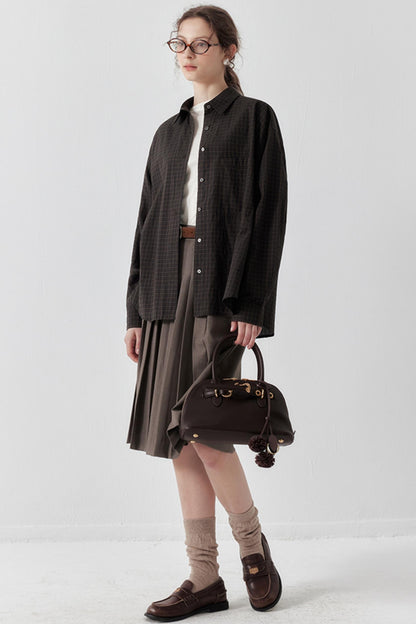 Summer Pleated High-Waisted Skirt