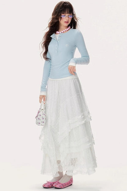 Knitted Long Sleeve T-Shirt