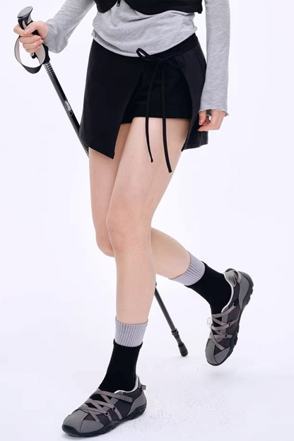 Retro Color-Blocked Stripe Socks