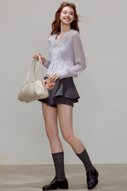 Chiffon Waist Shirt