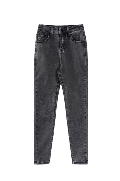 High-Waist Smoke Gray Pants