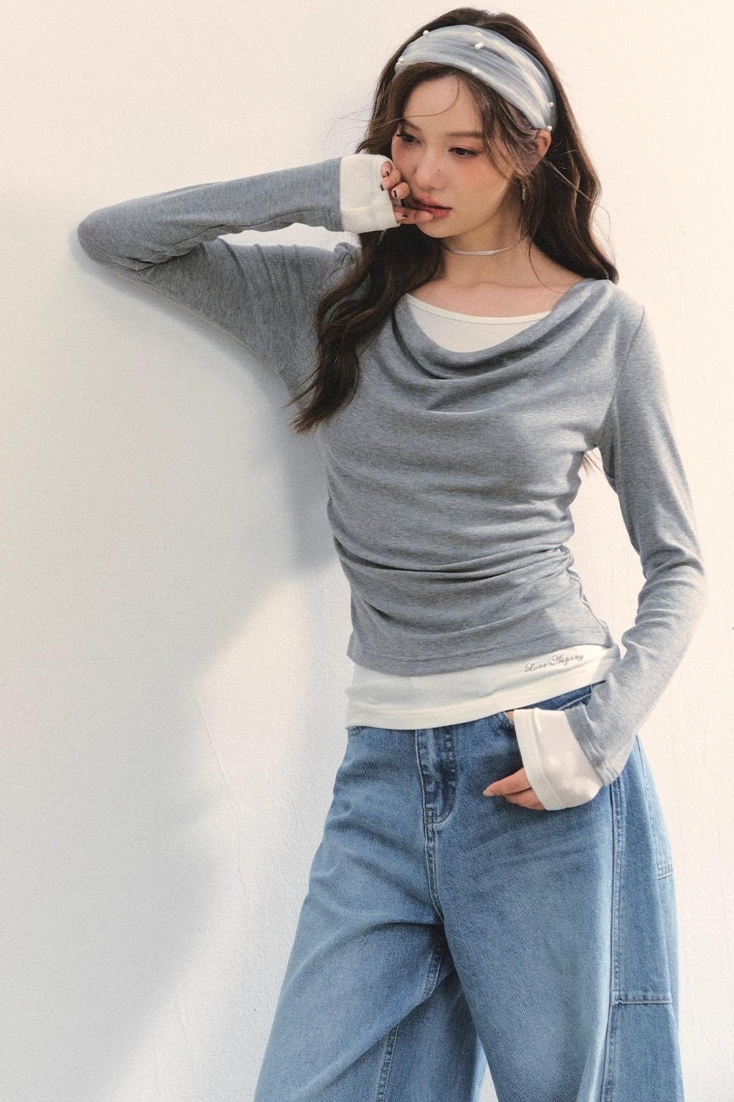 Swing Slim Fit Patchwork T-Shirt