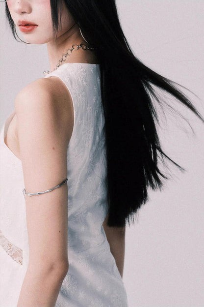 Lace Patchwork V-Neck Summer Dress