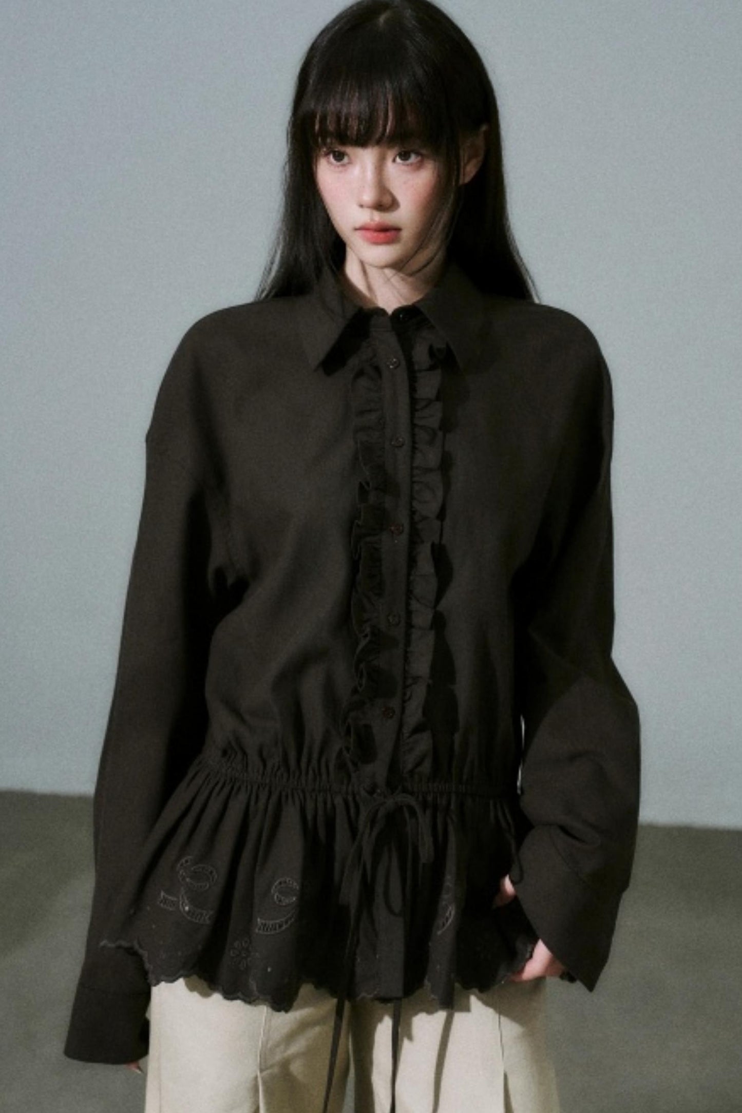 Laser Cut Tencel Shirt