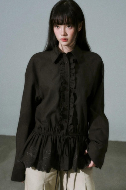 Laser Cut Tencel Shirt