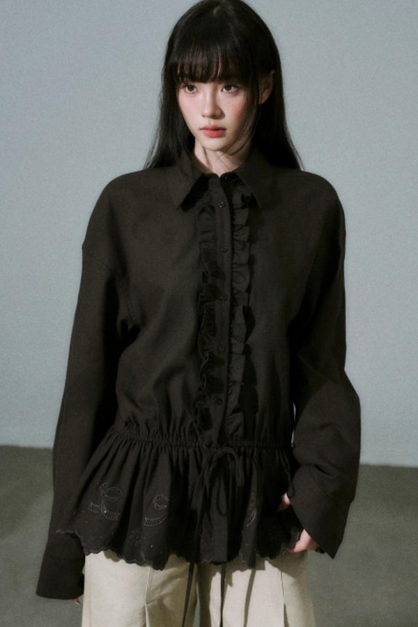 Laser Cut Tencel Shirt