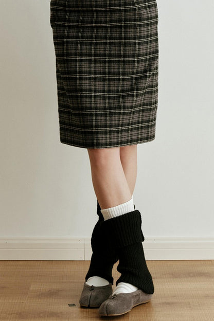 Gold Label Knitted Wool Blend Calf Sock Cover