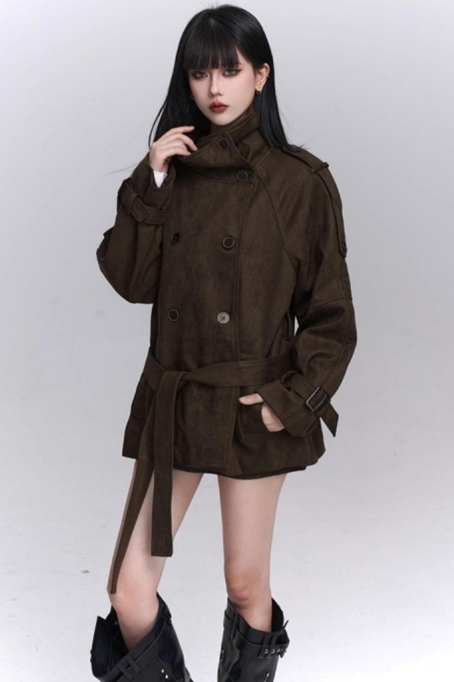 Brown Suede Autumn Jacket