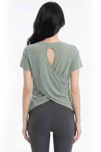 Top Yoga con Schiena Cut-Out