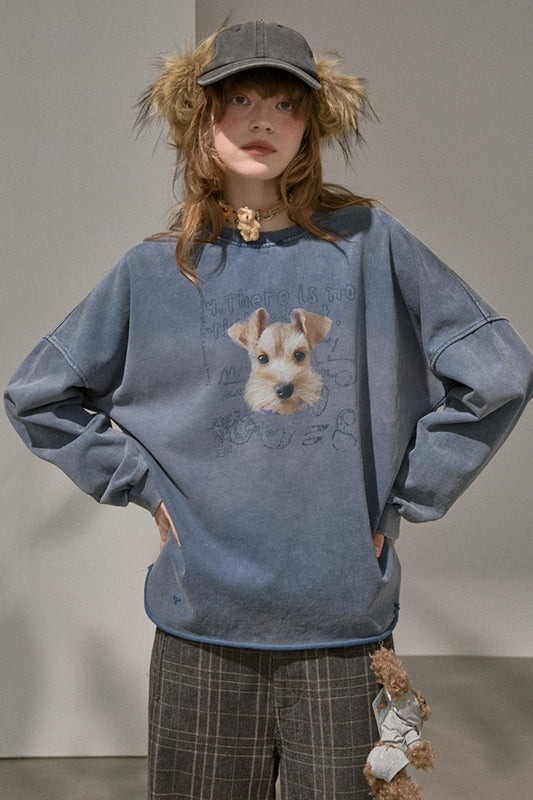 Lazy Vintage Style Pullover Top