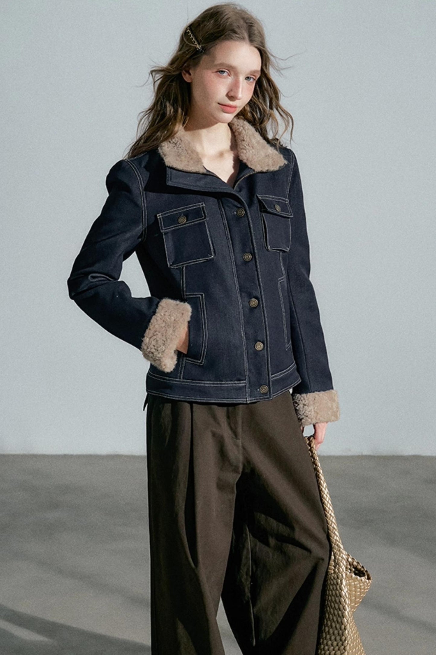 Empire Lapel Denim Jacket