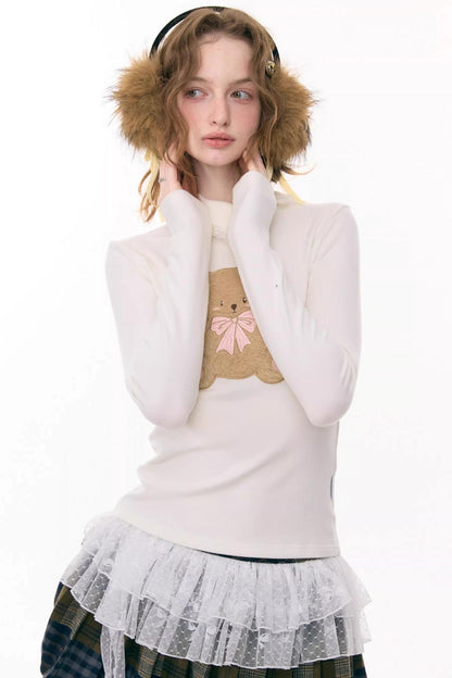 Plush Bear Knitted Base Shirt