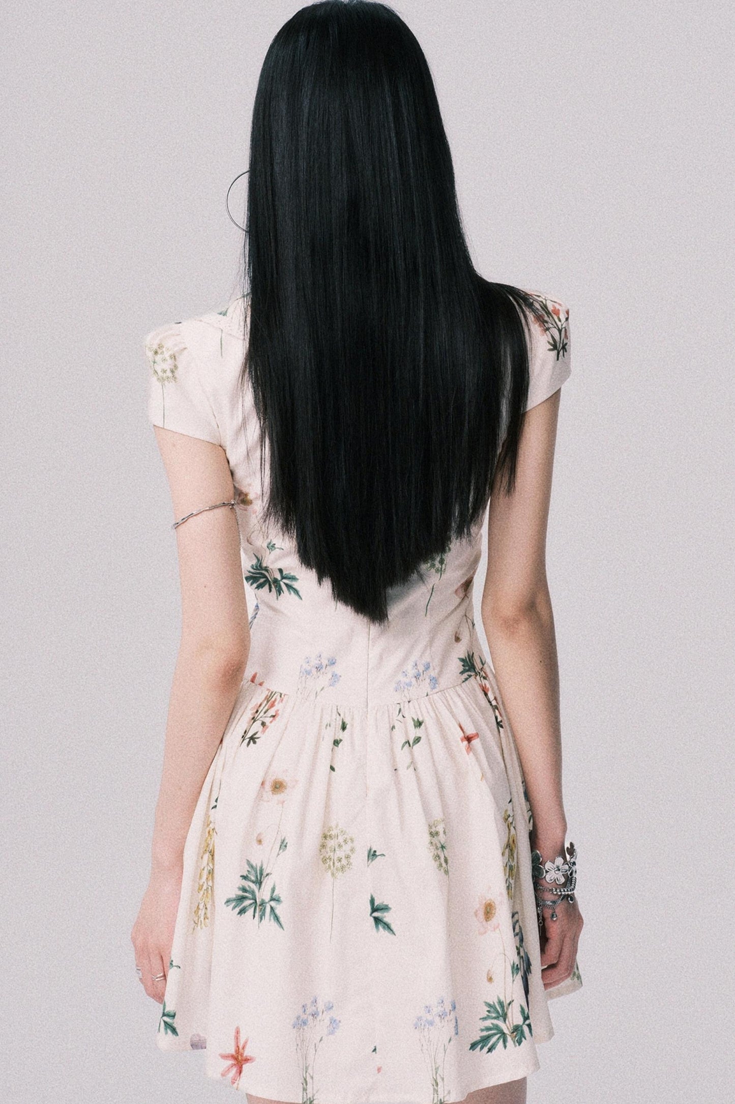 Floral Doll Neck Dress