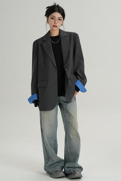 Veste de costume midi élégante 