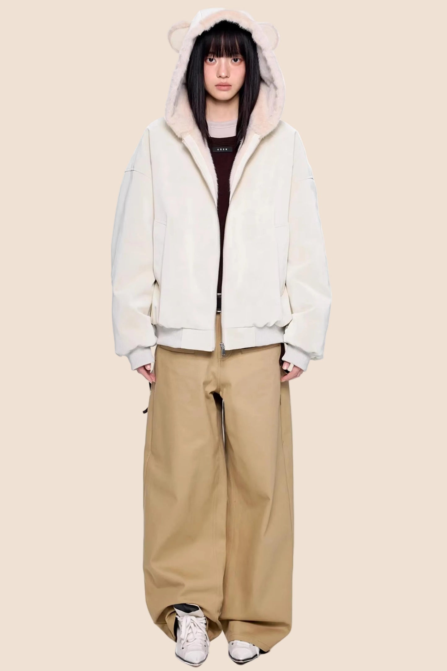 Pocket Design Retro Denim Pants