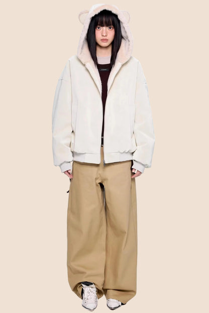 Pocket Design Retro Denim Pants