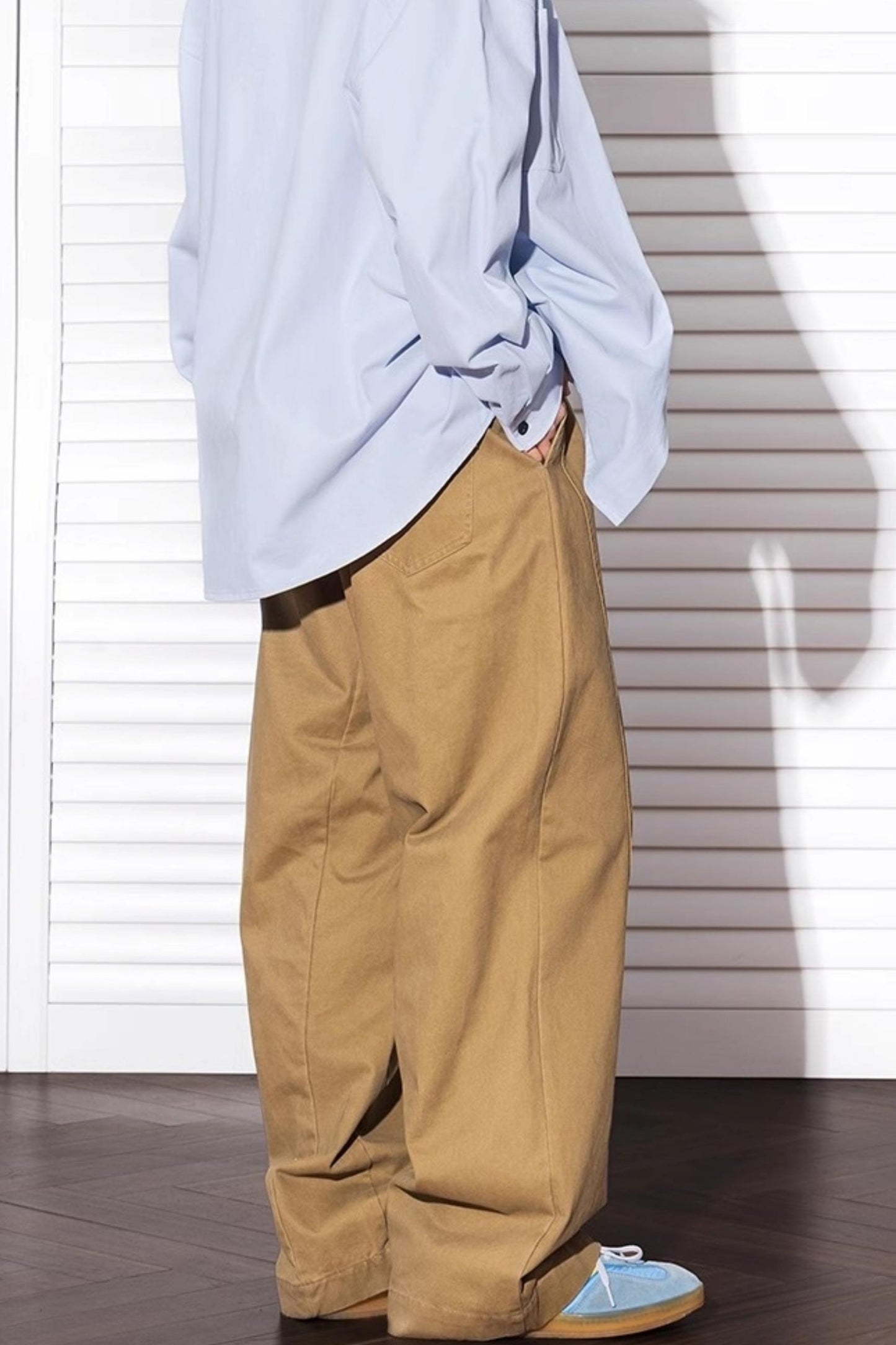 Summer Wide-Leg Cotton Trousers