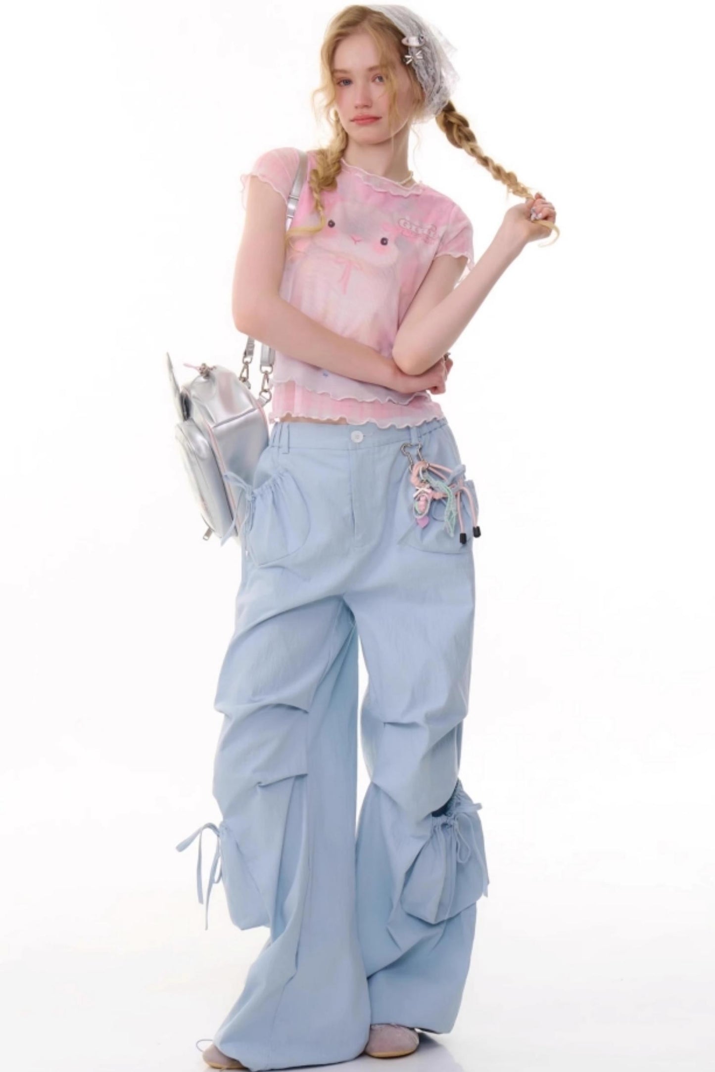 Summer Plaid Mesh Tee