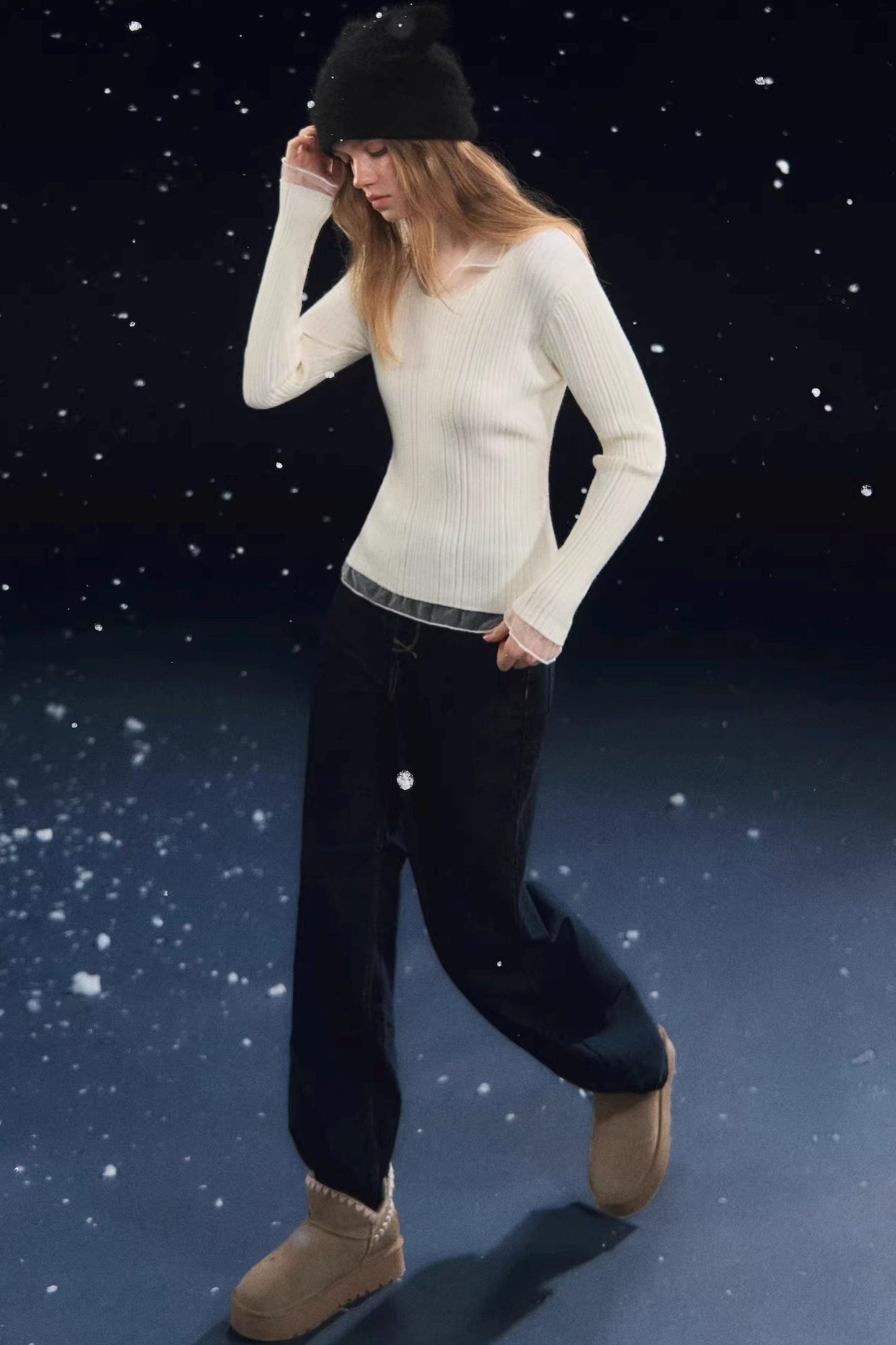 Mesh Splicing High-Elastic Base Shirt