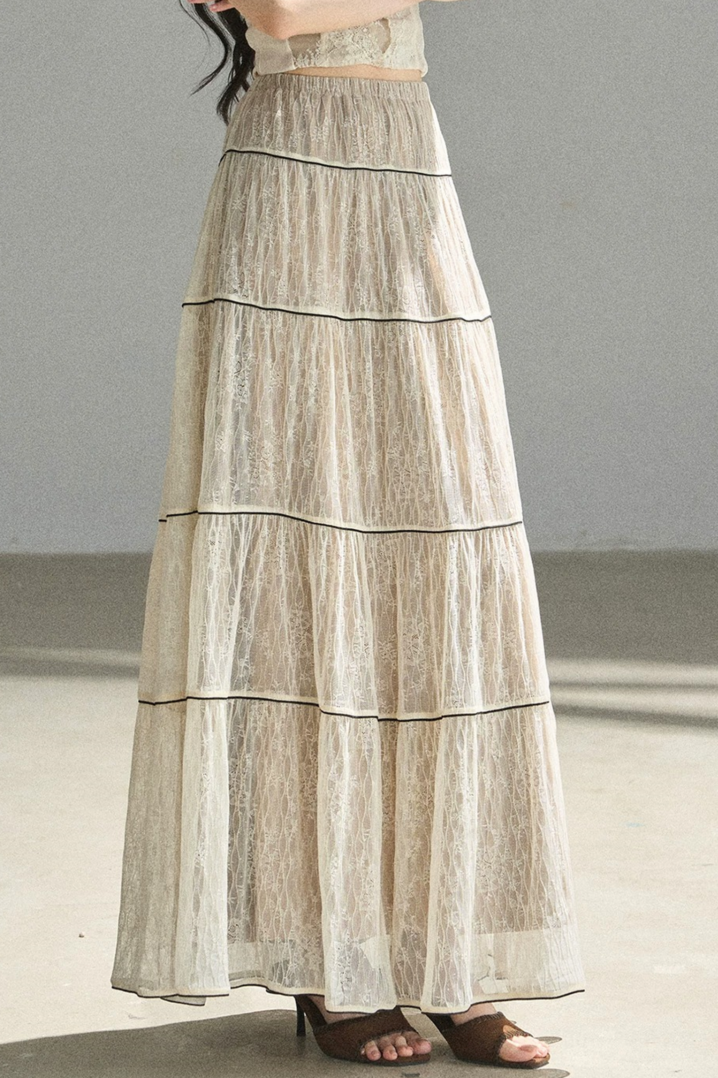 Through the Fog Lace Skirt