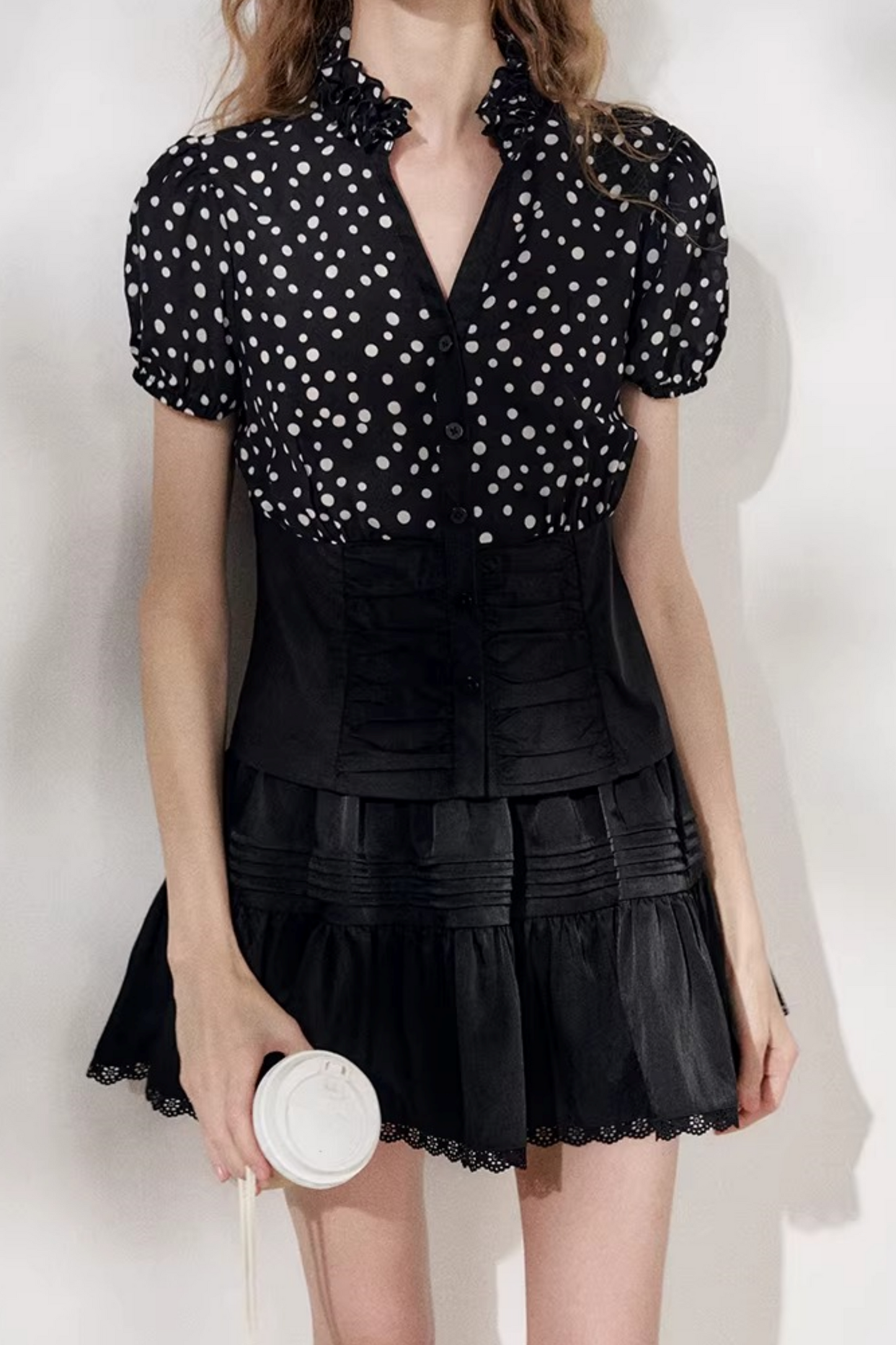 Petite Polka Dot Blouse