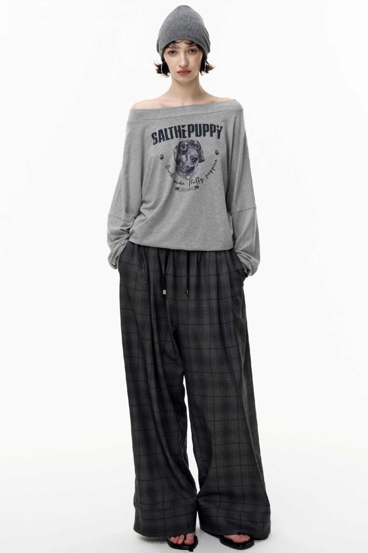 Puppy Print Long Sleeve T-shirt