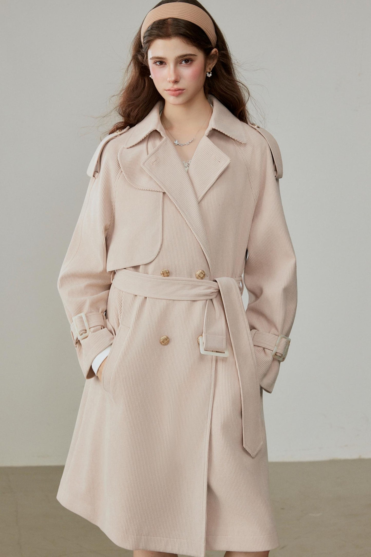 Winter Corduroy Long Coat