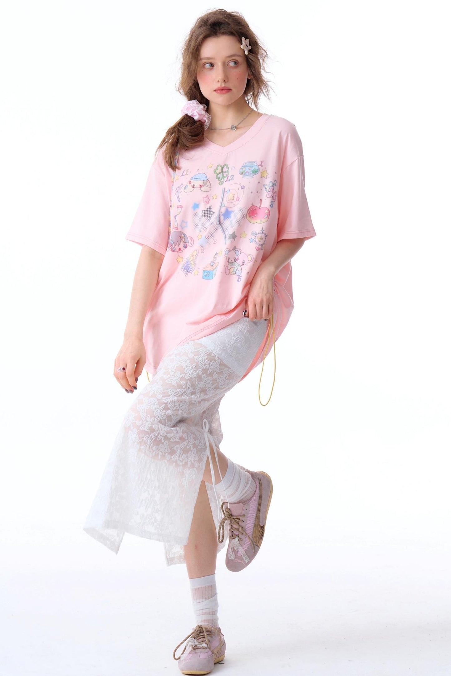 Loose Fit Art Print T-Shirt