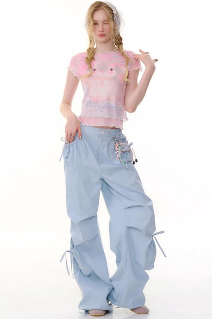 High-Waisted Wide-Leg Trousers