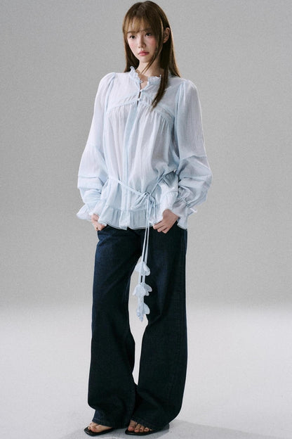 Symphony Acetate Flower Top