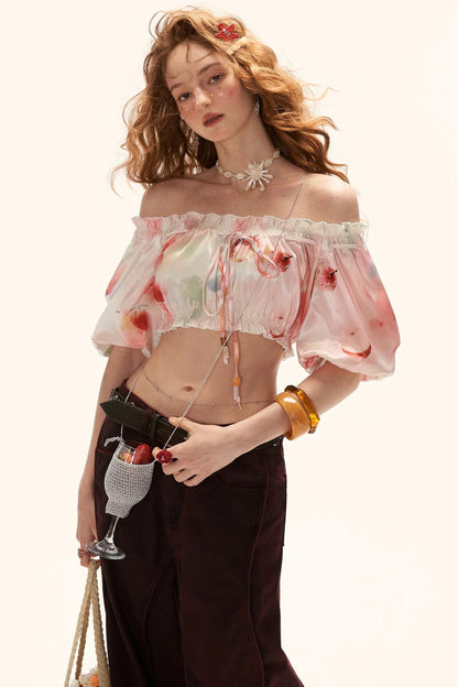 Watercolor Fruit Puff Sleeve Set-Up