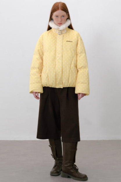 Polka Dot Down Jacket