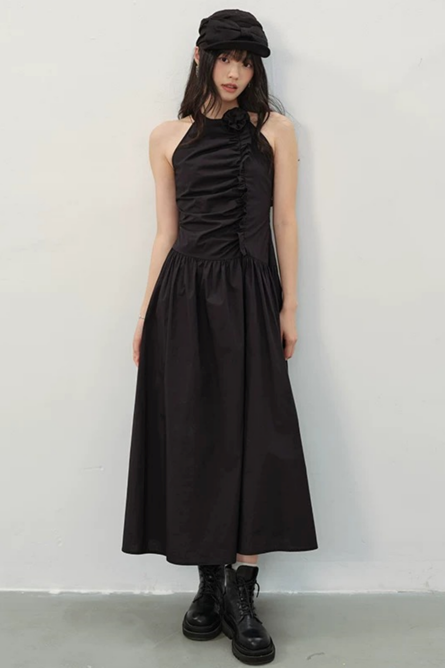 Dark Romanticism Halter Dress