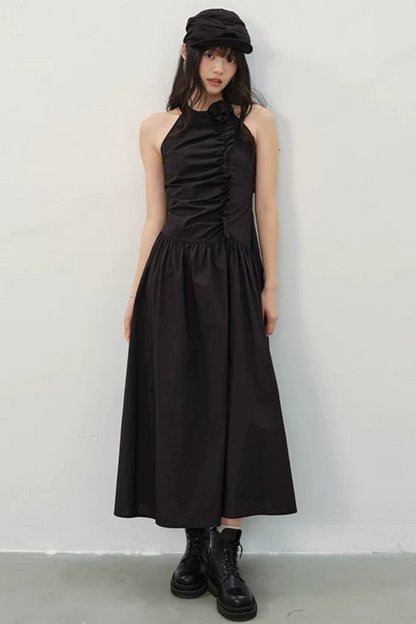 Dark Romanticism Halter Dress