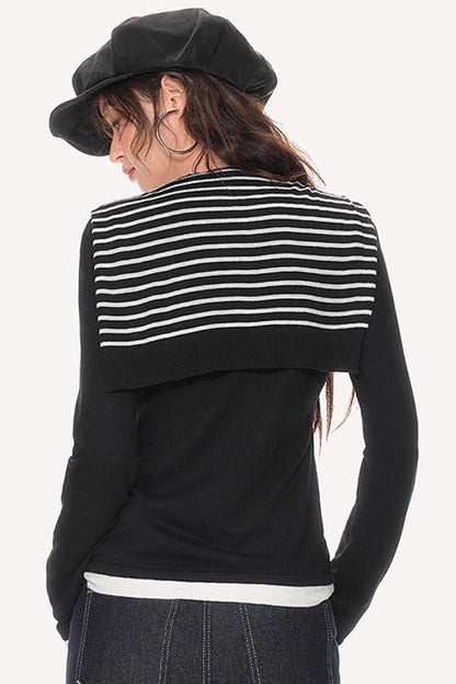 Preppy Knit Slim Sweater