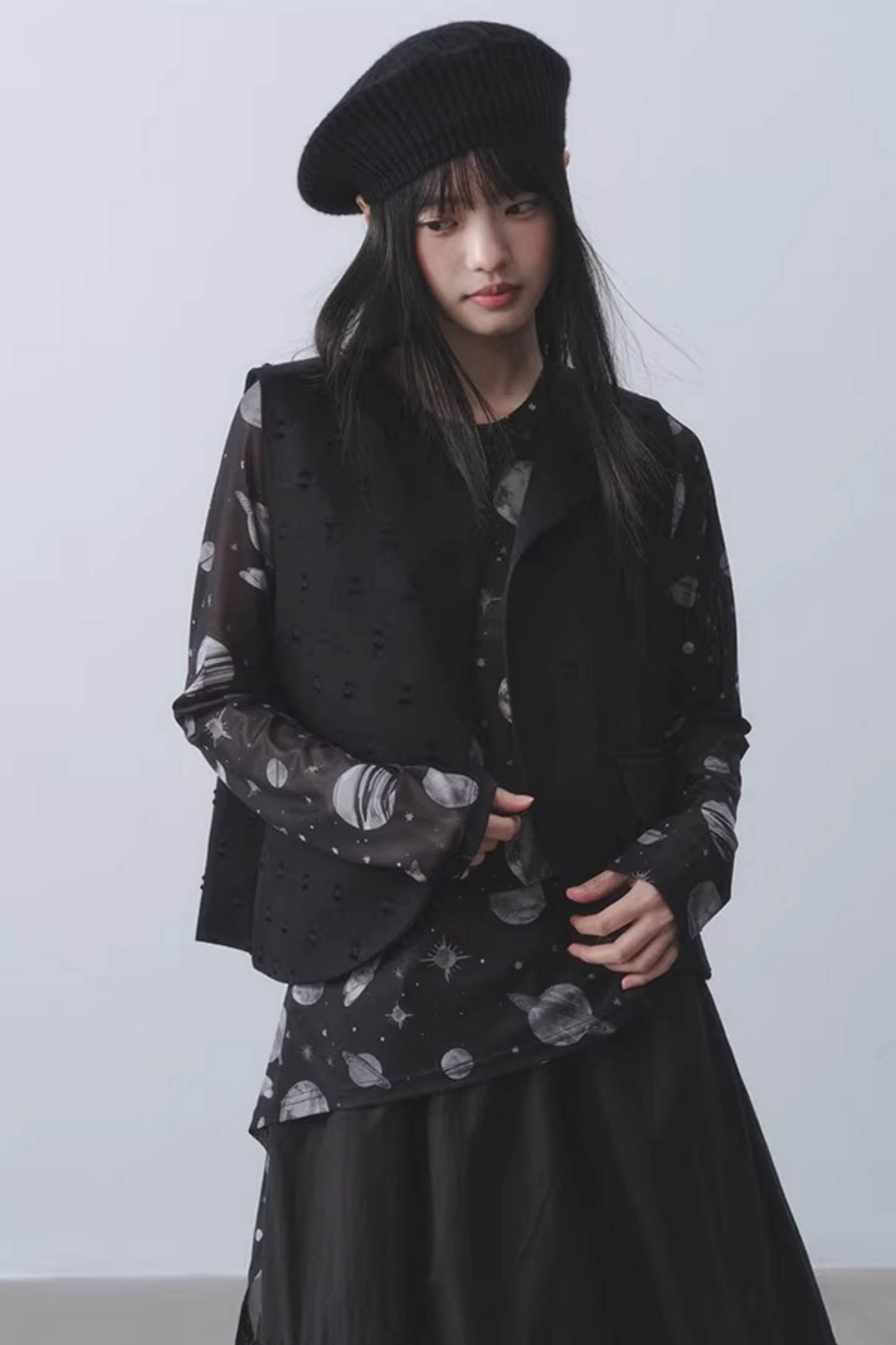 Dark Planet Sheer Top