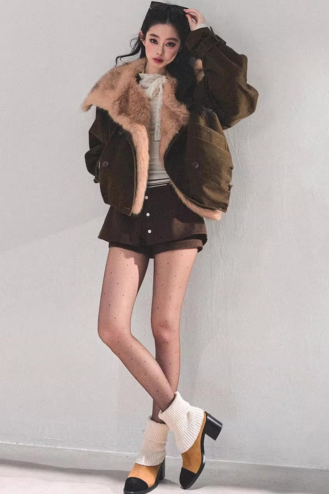 Black and White Lace Top