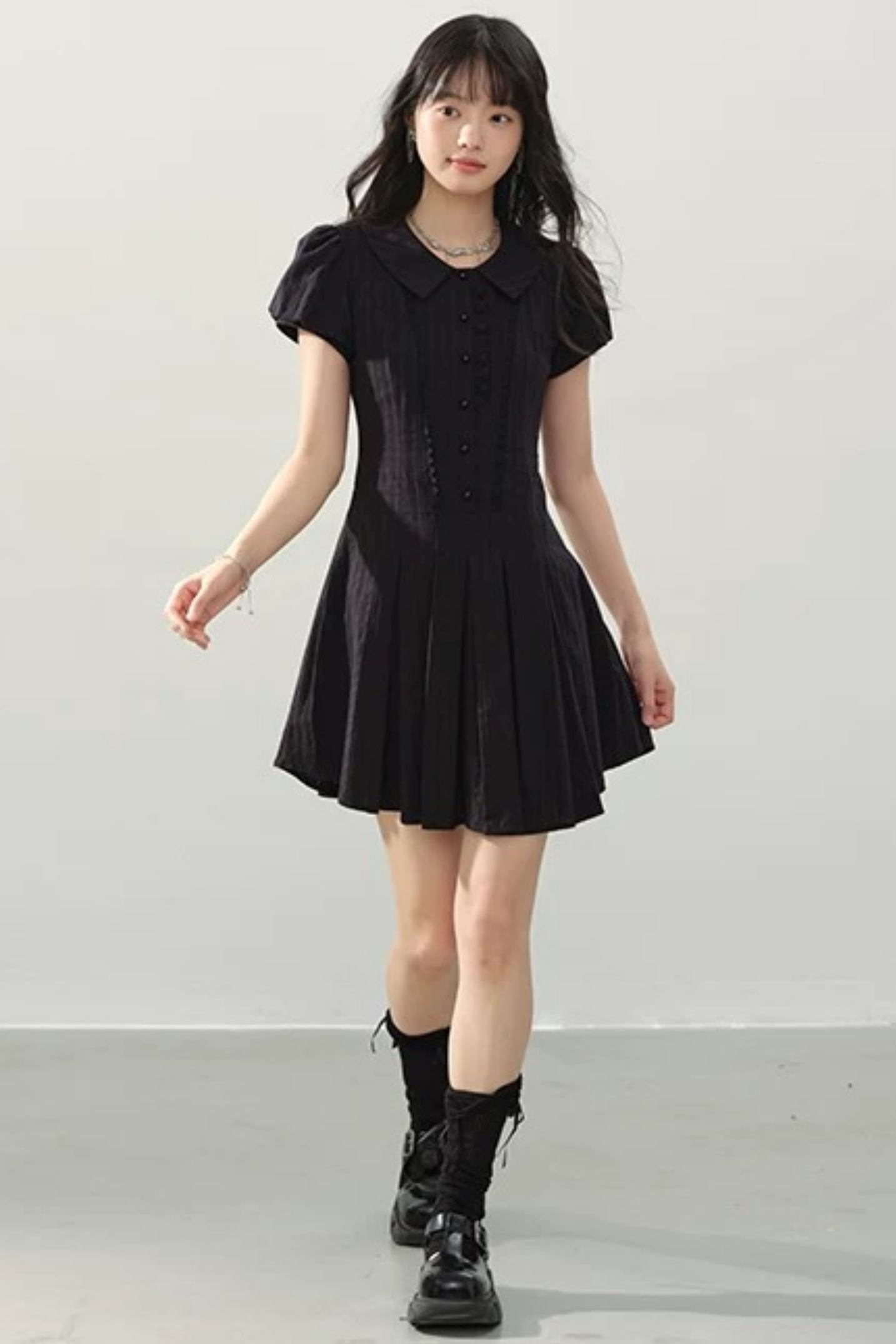 Girl's Elegy Puff Sleeve Dress