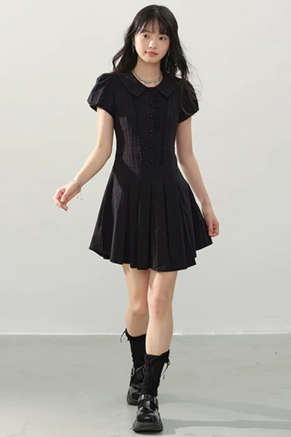 Girl's Elegy Puff Sleeve Dress