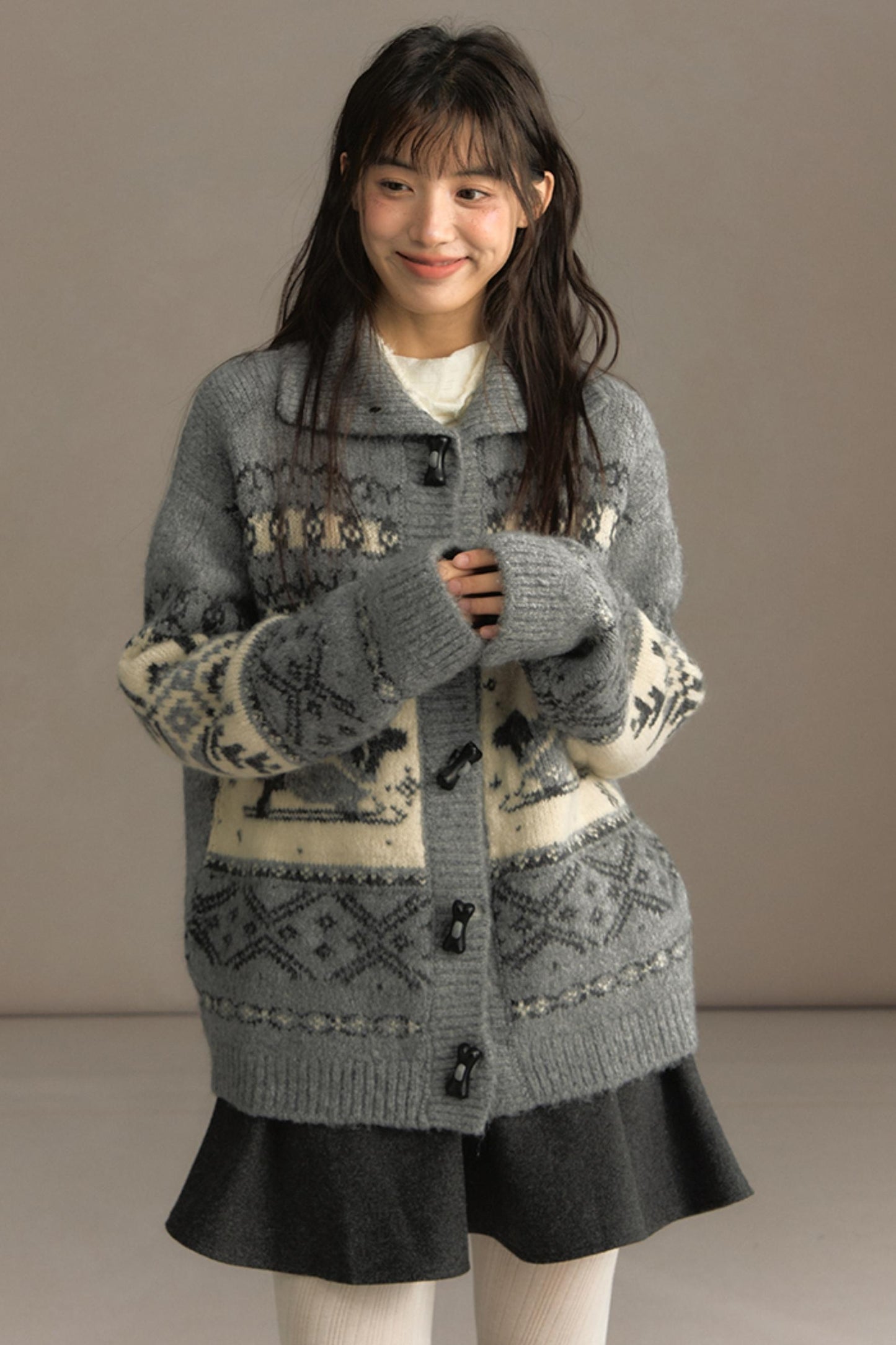 Vintage Lapel Cardigan