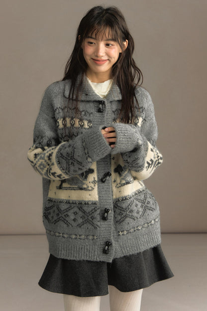 Vintage Lapel Cardigan