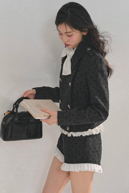 Memory's Reef Wool Polka Dot Suit Set-Up