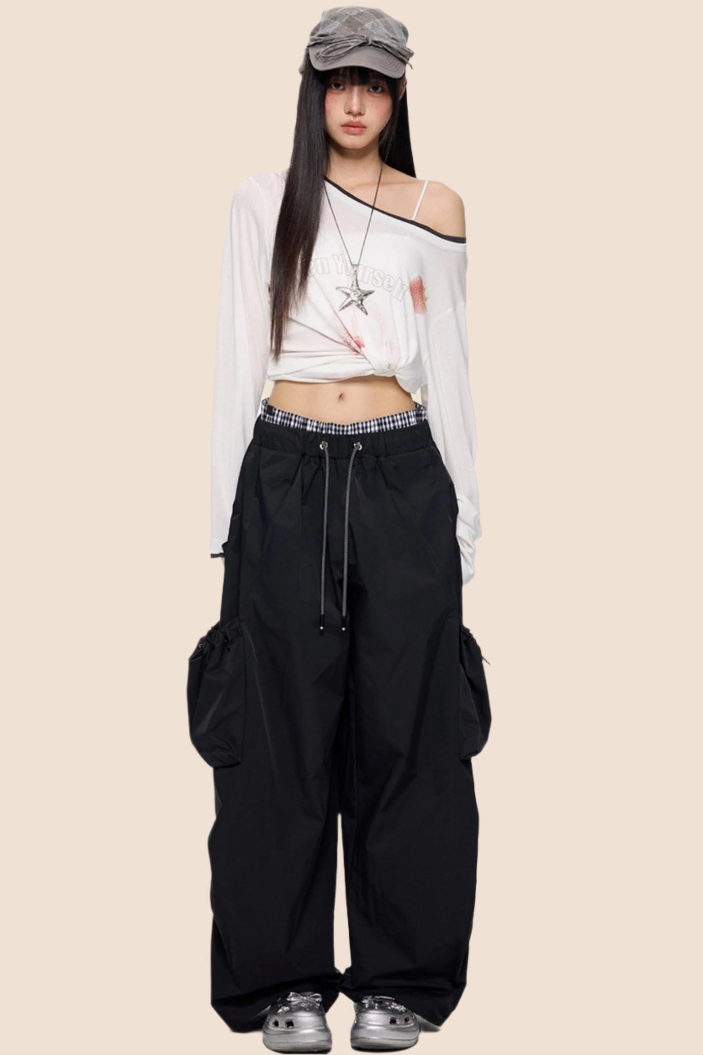 Retro Wide-Leg Pants