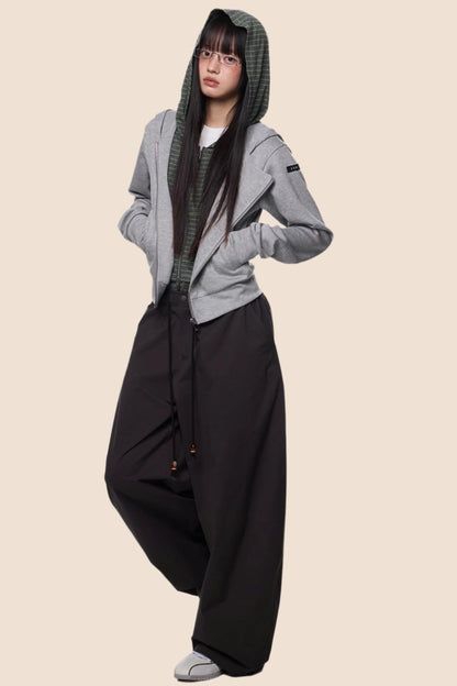 Cropped Patchwork Cardigan